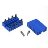 sourcing map 2pcs Screwdriver Bit Holder Organizer 64x45x16mm 32 Holes