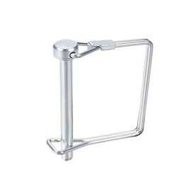 DTGN 6 mm x 55 mm (DxL) Shaft Locking Pin - 1 Piece - Good for Agricultural Trailers Lawn - Carbon Steel Square Tow Bar Pin - Silver Tone
