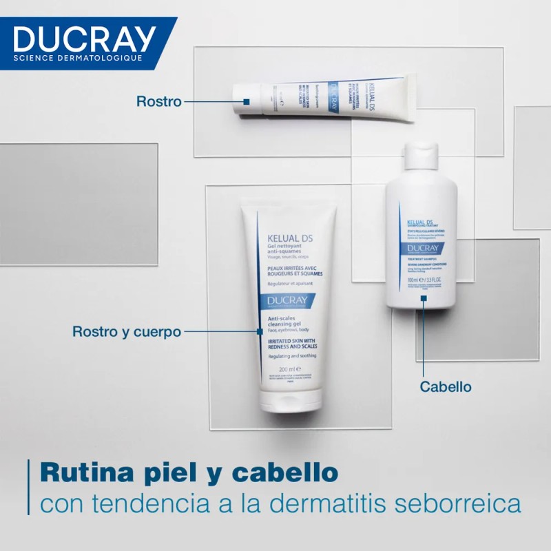Shampoo Anticaspa Y Come­zón Severa Kelual 100Ml Ducray