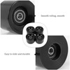 Giilayky Pack of 4 60 mm Skateboard Wheels + ABEC-9