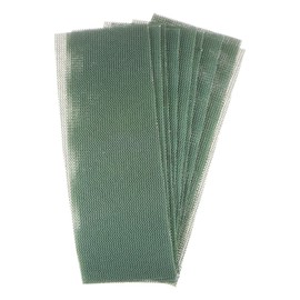 sourcing map 10pcs 120 Grits Mesh Sanding Screen Sheets 2-3/4" x 8" Wet or Dry Sandpaper Dust Free Abrasive Pads for Car Wood Drywall Metal Polishing & Grinding