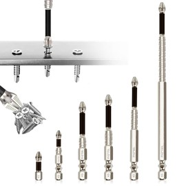 High-Magnetic Screwdriver Drill Bit, Strong Magnetic Durability Screwdriver Drill Bit Set, Anti-Slip Magnetic Electric Screwdriver Set, Electric Precision Screwdriver Set, 25 50 65 70 90 150mm(6PCS)