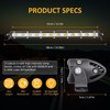 Zmoon 12 Inch LED Light Bar, 144W Spot Flood Combo