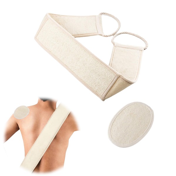 Natürliche Luffa Schwamm Peeling Scrubber Combo Set, lange Streifen zurück