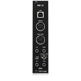Behringer CM1A Modular Synthesizer, Eurorak Module, Euro-Rack Compatible, MIDI to CV Converter Module, S-Trigger, V-Trigger, Multiple Modes, Black