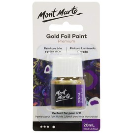 Mont Marte Mont Marte Premium Gold Foil Paint 0.67oz (20ml), Suitable for Pour Painting, High Pigment Level, Shimmering Color