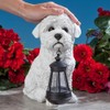 Bits and Pieces - Dog Solar Lantern Statue - Solar