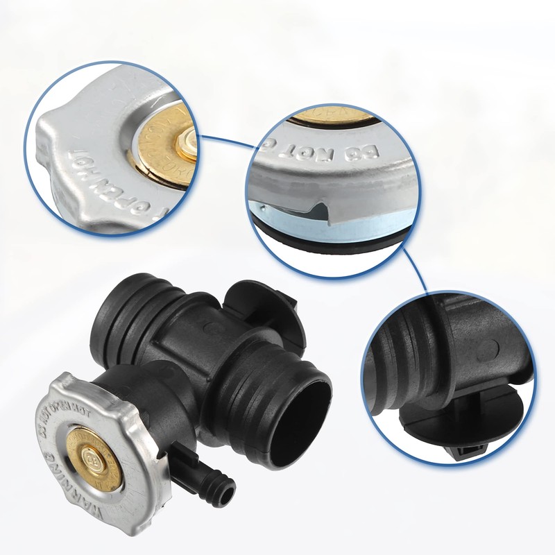 QUARKZMAN Radiator Coolant Filler Neck with Fill Cap for Dodg