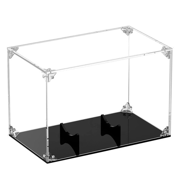 KJKVIVH Football Display Case Acrylic Football Holder with Lid and