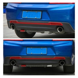 Ltymbtgx Red Rear Fog Light & Bumper Frame Cover Trim 3pcs M for Chevy for Camaro LS/LT/SS/ZL1 2017-2019 DHL-Carrier RRFLBFCTFCC23M