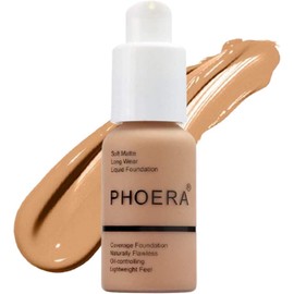 Mupkins Phoera Matte Foundation Full Coverage – 30ml Oil Control Flawless Face Foundation for Women & Girls, Makeup Accessories Mature Skin Long Lasting Full Coverage, Smooth Finish (103 WARM PEACH)