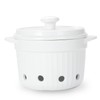HAOTOP Garlic Keeper with Lid, Ceramic Garlic Saver Container for