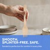 Compostable Forks, Wood Disposable Utensils, 100 Wood Forks, Compostable Utensils