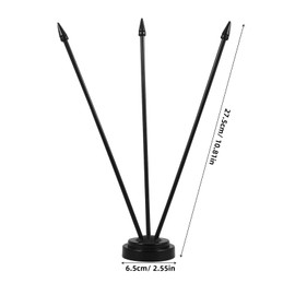 Milisten Outdoor Mini Flag Holder Portable Small Flag Stand for Office Conference and Decoration Durable Base for Indoor and Outdoor Use Present for Friends and Family