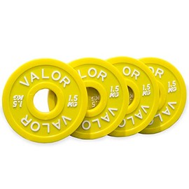 Valor Fitness BPKG-1.5CP Change Plates for Incremental Weight Increases in Olympic Weightlifting – 1.5 KG (Set of 4)