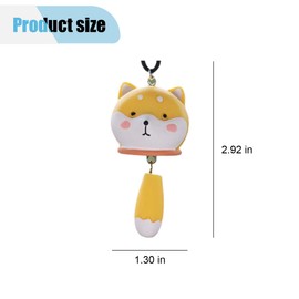 Shiba Inu Car Hanging Ornament, Cute Shiba Inu Charm, Swinging Funny Decoration Pendant, Car Rear View Mirror Charm, Car Rearview Mirror Interior Decoration Accessories (Dog)