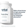 Vital Nutrients Triple Mag 250 Magnesio Absorción Mejorada Metabolismo Contiene