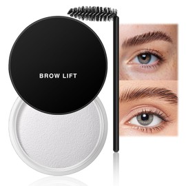 Clear Eyebrow Gel & Wax Kit - Waterproof, Long-Lasting & Smudge-Proof Brow Soap for Natural-Looking Brows. Includes Eyebrow Styling Cream & Glue for Easy Shaping & Definition