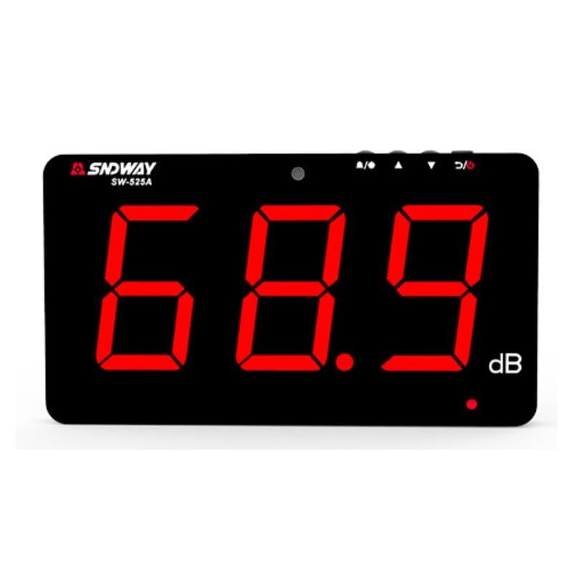 TestHelper SW-525A Sound Level Meter Tester 30-130db Large Screen Red