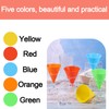 Lyreh 10pcs Reusable Snow Cone Cups, 4.1x3.1 Inch Plastic Shaved