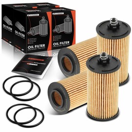 A-Premium 4-PC 10K Miles Protection Oil Filter Compatible with Chevy Cruze 2013-2015, Cruze Limited 2016, Sonic 2013-2019, Trax 2013-2020 & Buick Encore 2013-2020, Replace# 25195775, 25195785