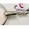 UKSALES25 LOOSE RING SNAFFLE BIT TURTLE CURVED TONGUE SAVER (Horse