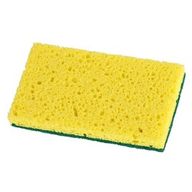 Scrubee Heavy Duty Scrub Sponge with Scouring Pad, Kitchen Dishwashing, Sink, Pot and Frying Pan Cellulose Scrubber Sponge Non Scratch. by Superio… (4.5" 12 Pack)