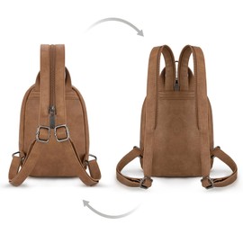 Montana West x Wrangler 2Pcs Mini Sling Backpack Sets for Women Convertible Womens Backpack with Coin Purse