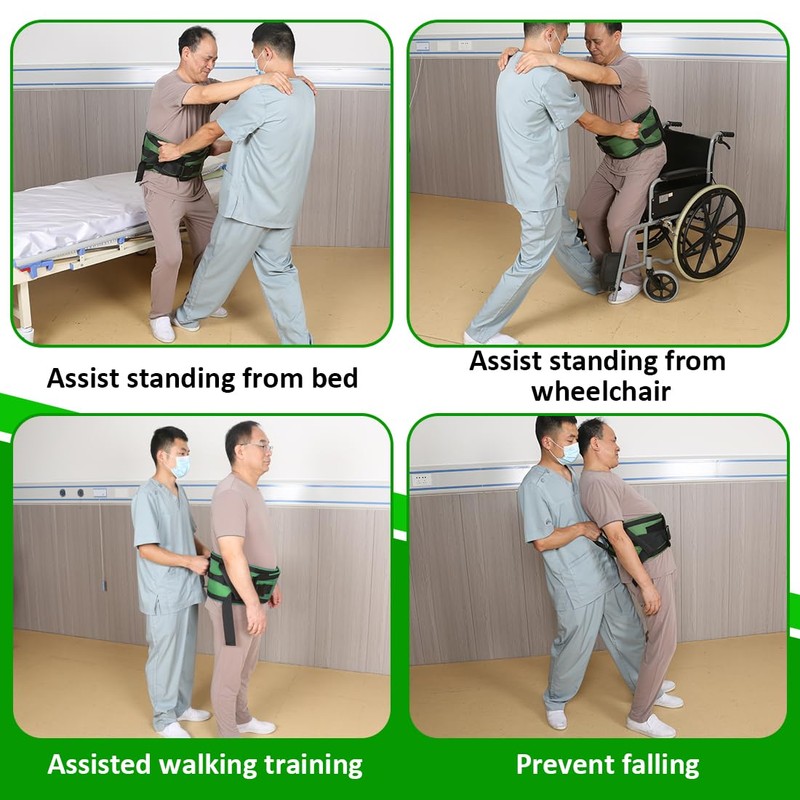 Ehucon Gait Belt for Seniors Transfer Belt Quick Release Buckle,