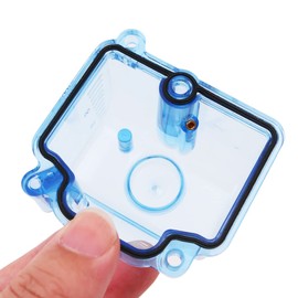 Tiardey Universal Motorcycle power Carburetor Transparent Bottom Cover For Engine Dirt Pit Bike Motocross Motorcycle Scooter ATV PWK KSR EVO - Blue