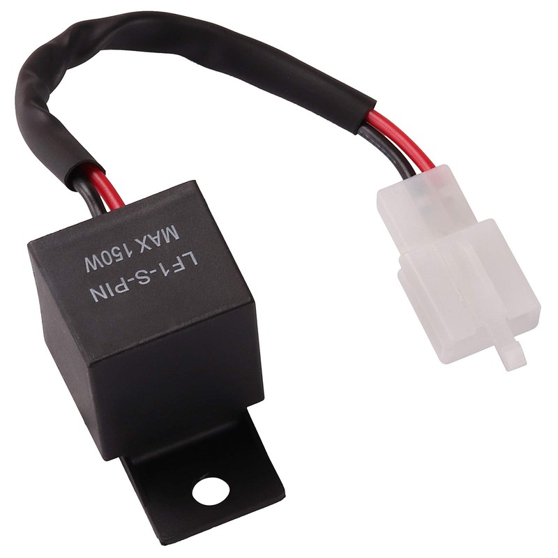 Kinstecks 2Pin Flasher Relay 12V Motorcycle Indicators LED Light Flasher