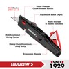 ARROW Retractable Box Cutter, Quick Change Utility Knife with Blade