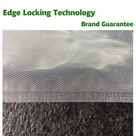 MEGAWISE Vacuum Sealer Bags (8''x 12''-110pcs) for Food Freshness Preservation, BPA Free Vacuum Storage Bags for Food or Sous Vide, Seal a Meal,Double-Sided Texture, Double Lock Freshness (110 count)