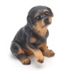4Pcs/Set Mini Cute Puppy Dog Statue Sculpture Ornaments Resin Craftwork