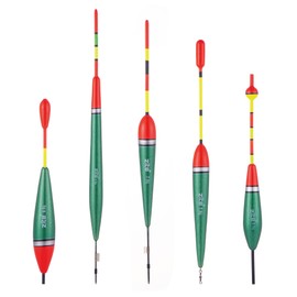 Zite Fishing Carp Floats Set - Fishing Floats Assortment - 5-Piece Float Set (6g, 7g, 7g, 8g, 9g) - Ideal Fishing Accessory for Carp Fishing