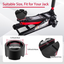 Floor Jack Rubber Pad,Pinch Weld Jack Pad,Cross Slotted Jack Adapter,Jack Stand Pads,Frame Rail Protector,Anti Slip Pinch Weld Side Support Block,Vehicle Repair Tool,Fits Different Cars