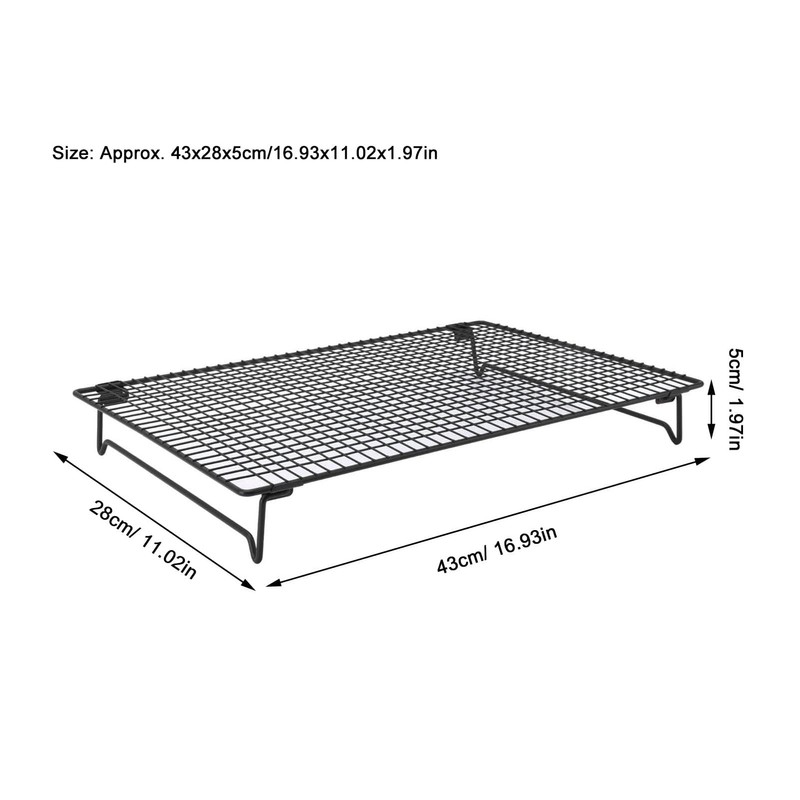 Cooling Rack, 16.9x11in Cooling Rack with Collapsible Folding Legs Iron