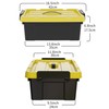 Cetomo 16Qt*4 Durabilt Flip Lid Stackable Heavy Duty Tough Storage