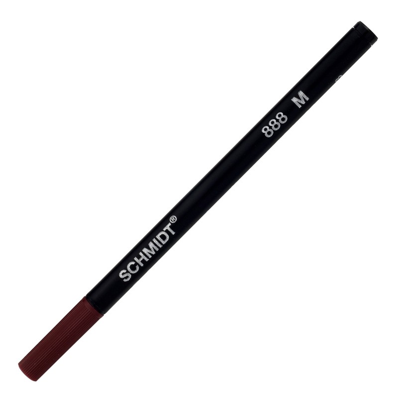 Schmidt 888 Ceramic Rollerball Plastic Tube Refill Medium Point 0.7mm,