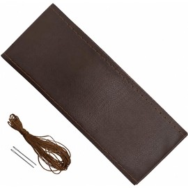 Cat Fight Steering Wheel Cover, Braided Leather, Normal Car-Light Car, Leather-Genuine Leather, 14.2 inches (36 cm) (Dark Brown)