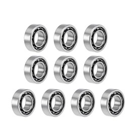 TOP-VIGOR 10Pcs MR63K Deep Groove Ball Bearings, Z2 3mm x 6mm x 2mmDouble Sealed Industrial Bearings, Chrome Steel Skateboard Bearings for Electrical Instrument Equipment