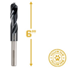 47/64 Inch Drill Bit for Metal - Industrial Grade M35 Cobalt Titanium Aluminum Nitrite - 47/64" Diameter & Total Length of 6" with Working Length of 3" Easily Drill Into Metal, Steel, & Aluminum