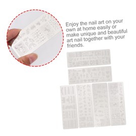 Beavorty 18pcs Nail Art Stamping Plates Creative Manicure Templates Various Patterns for Unique Nail Designs Salon