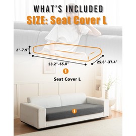 Couch Cover Soothing Home Sofa Covers Couch Protector for Dogs Pet Friendly, Striped Sectional Sofa Slipcovers L Shaped Couch Cover - Easy Installation, Stain Resistant, Machine Washable