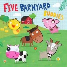 Five Barnyard Buddies - Children's Touch and Feel Sound Book with Farm Sounds
