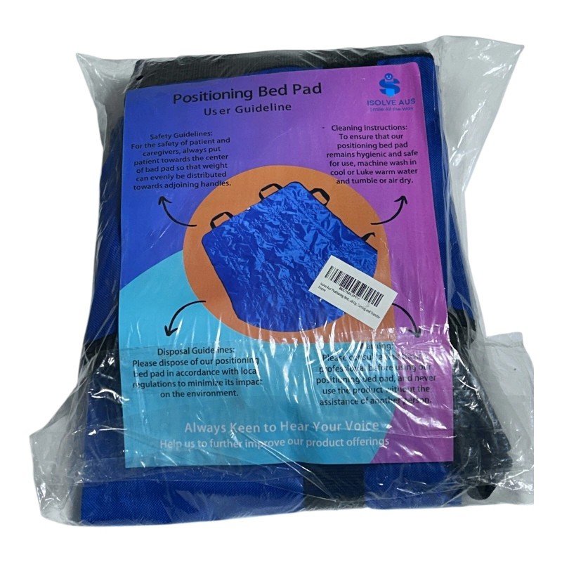 Isolve Positioning Bed Pad 48"x40" Patient Transfer Sheet & 8