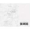 Colorado Ski Resorts Map 11x14 Print (Gray)