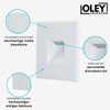 Oley Leuchten® Luma Stair Light, 230 V, Dimmable, IP54, Flush-Mounted