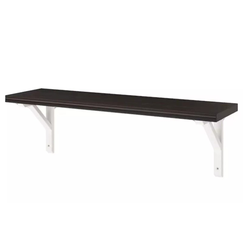 Ikea Ekby Jarpen Black Shelf 000.943.48 79x19cm 31 1/8 x