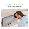 LED Digital Clock 3 Level Brightness Snooze USB Battery Powered